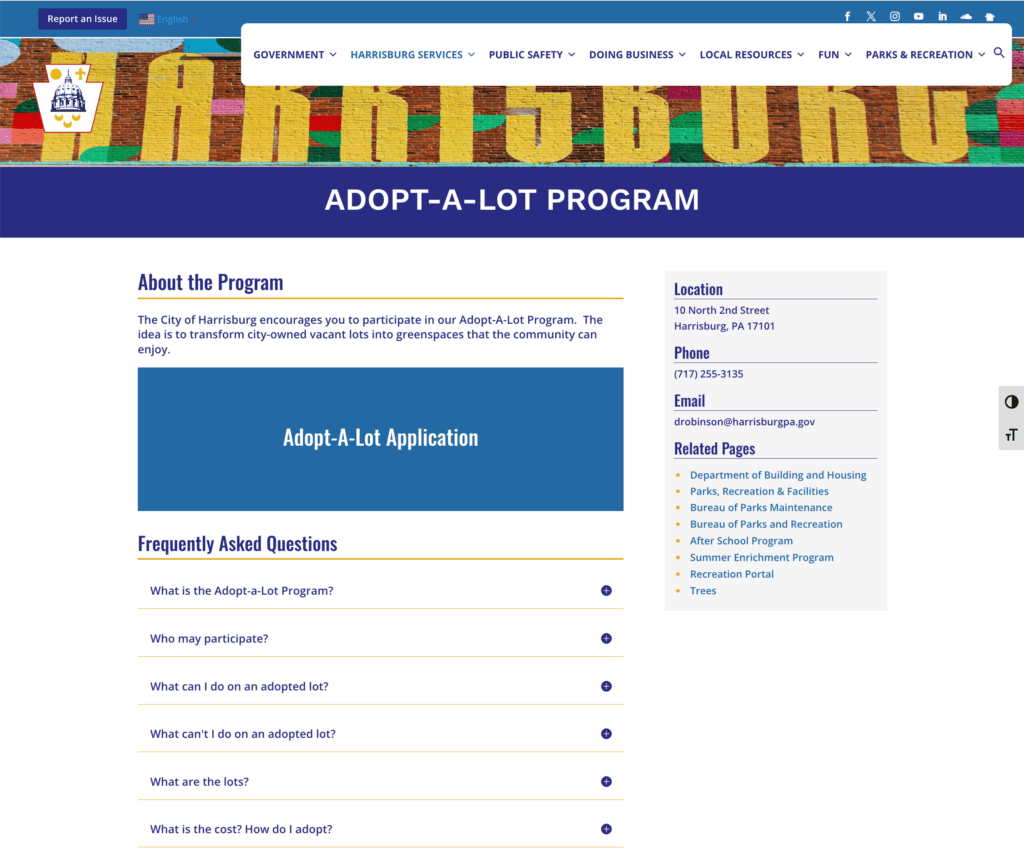 The-City-of-Harrisburgs-Adopt-A-Lot-program-web-page The-City-of-Harrisburgs-Adopt-A-Lot-program-web-page